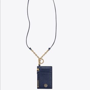 Tory Burch navy  Robinson lanyard